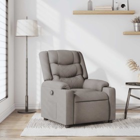 Sillón reclinable de tela gris taupe en Sillones | Comprar online en Foro24