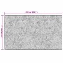 Alfombra lavable antideslizante gris y dorado 150x230 cm
