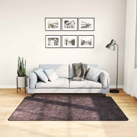 Alfombra lavable antideslizante gris antracita 120x170 cm