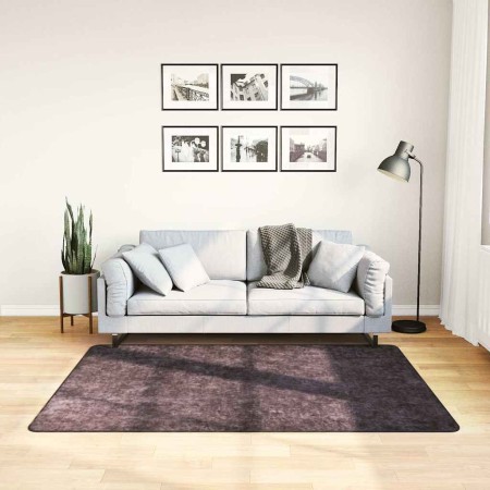Alfombra lavable antideslizante gris antracita 120x170 cm