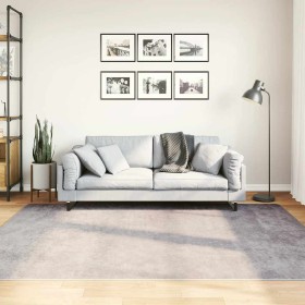 Alfombra lavable antideslizante gris 150x230 cm