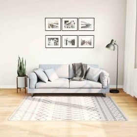 Alfombra lavable antideslizante negro y blanco 120x170 cm