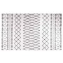 Alfombra lavable antideslizante negro y blanco 120x170 cm