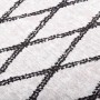 Alfombra lavable antideslizante negro y blanco 120x170 cm