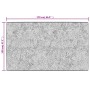 Alfombra lavable antideslizante negro y blanco 120x170 cm