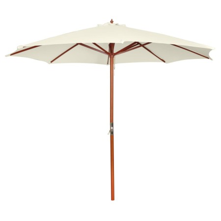 Sombrilla blanca arena 300x258 cm
