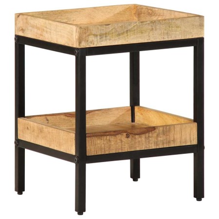 Mesa lateral Marrón 35 x 35 x 45 cm madera maciza de mango