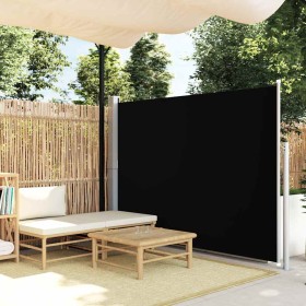 Toldo lateral de jardín o terraza 160x300 cm negro