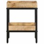 Mesa lateral Marrón 35 x 35 x 45 cm madera maciza de mango