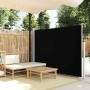 Toldo lateral de jardín o terraza 160x300 cm negro