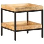 Mesa lateral Marrón 45 x 45 x 45 cm madera maciza de mango