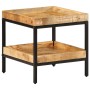 Mesa lateral Marrón 45 x 45 x 45 cm madera maciza de mango