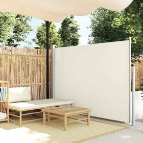 Toldo lateral de jardín o terraza crema 160x300 cm