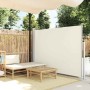 Toldo lateral de jardín o terraza crema 160x300 cm