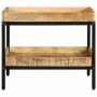 Mesa lateral Marrón 55 x 55 x 45 cm madera maciza de mango