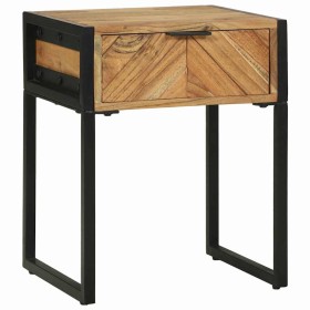 Armario de Noche Marrón 40 x 35 x 50 cm Madera maciza de Acacia