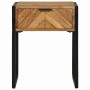 Armario de Noche Marrón 40 x 35 x 50 cm Madera maciza de Acacia