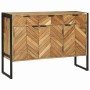 Aparador Marrón 100 x 30 x 75 cm Madera maciza de Acacia