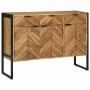 Aparador Marrón 100 x 30 x 75 cm Madera maciza de Acacia