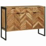 Aparador Marrón 100 x 30 x 75 cm Madera maciza de Acacia