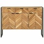 Aparador Marrón 100 x 30 x 75 cm Madera maciza de Acacia