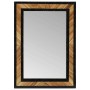 Espejo Negro y Marrón 70 x 2 x 70 cm Madera Sólida de Acacia