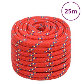 Cuerda de barco polipropileno rojo 20 mm 25 m de vidaXL, Sogas y cuerdas metálicas - Ref: Foro24-152420, Precio: 40,81 €, Des...