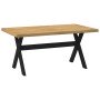 Mesa comedor NOAIN patas forma X madera maciza pino 160x90x75cm en Mesas de cocina y de comedor | Comprar online en Foro24