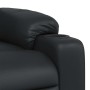 Sillón reclinable de cuero sintético negro
