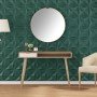 Paneles de pared 48 uds XPS origami verde 50x50 cm 12 m² en Recubrimiento de paredes | Comprar online en Foro24