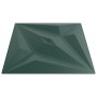 Paneles de pared 12 uds XPS estrella verde 50x50 cm 3 m²