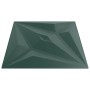 Paneles de pared 48 uds XPS estrella verde 50x50 cm 12 m²