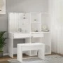 White plywood LED vanity set by vidaXL, Bedroom furniture sets - Ref: Foro24-3114099, Price: 224,35 €, Discount: %
