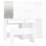 White plywood LED vanity set by vidaXL, Bedroom furniture sets - Ref: Foro24-3114099, Price: 224,35 €, Discount: %