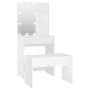 Juego de tocador con LED madera contrachapada blanco by vidaXL, Bedroom Dressers - Ref: Foro24-3114131, Price: 114,71 €, Disc...