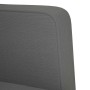Sillón con reposabrazos de tela gris oscuro 53 cm
