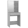 Juego de tocador con LED madera contrachapada gris Sonoma de vidaXL, Tocadores para dormitorios - Ref: Foro24-3114137, Precio...