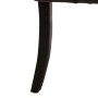 Sillas de comedor 2 unidades cuero de cabra auténtico negro