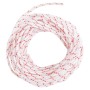 Cordón de arranque nailon blanco y rojo Ø3 mm 10 m