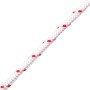 Cordón de arranque nailon blanco y rojo Ø3 mm 10 m