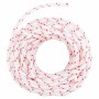 Cordón de arranque nailon blanco y rojo Ø4 mm 10 m