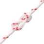 Cordón de arranque nailon blanco y rojo Ø4 mm 10 m