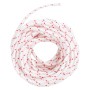 Cordón de arranque nailon blanco y rojo Ø5 mm 10 m