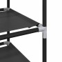 Zapatero 10 niveles negro 33x33x174 cm tejido no tejido