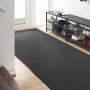 Felpudo Antracita y Negro 120 x 300 cm Poliamida y PVC