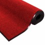 Felpudo Rojo y Negro 120 x 300 cm Poliamida y PVC