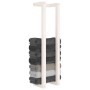Solid white pine wood towel rack 23x18x90 cm by vidaXL, Towel racks - Ref: Foro24-822398, Price: 25,10 €, Discount: %