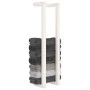 Solid white pine wood towel rack 23x18x90 cm by vidaXL, Towel racks - Ref: Foro24-822398, Price: 33,94 €, Discount: %