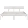 Estructura de cama de madera maciza de pino blanco 160x200 cm de vidaXL, Camas y somieres - Ref: Foro24-810158, Precio: 109,6...