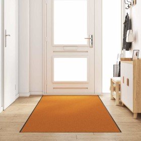 Felpudo Naranja y Negro 120 x 350 cm Poliamida y PVC Felpudo Naranja y Negro 120 x 350 cm Poliamida y PVC